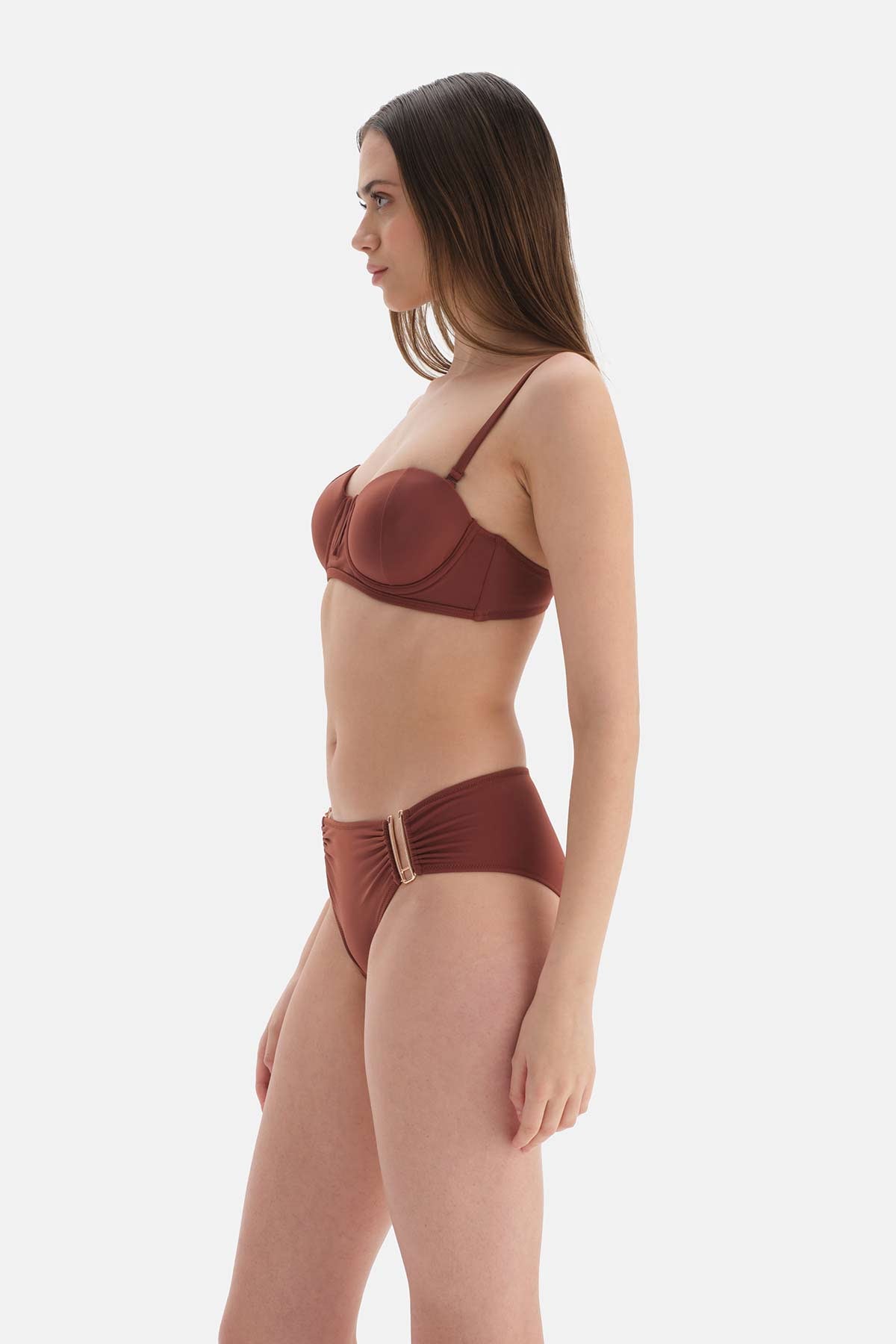 BROWN BIKINI TOP