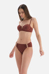 BROWN BIKINI TOP