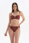 BROWN BIKINI TOP