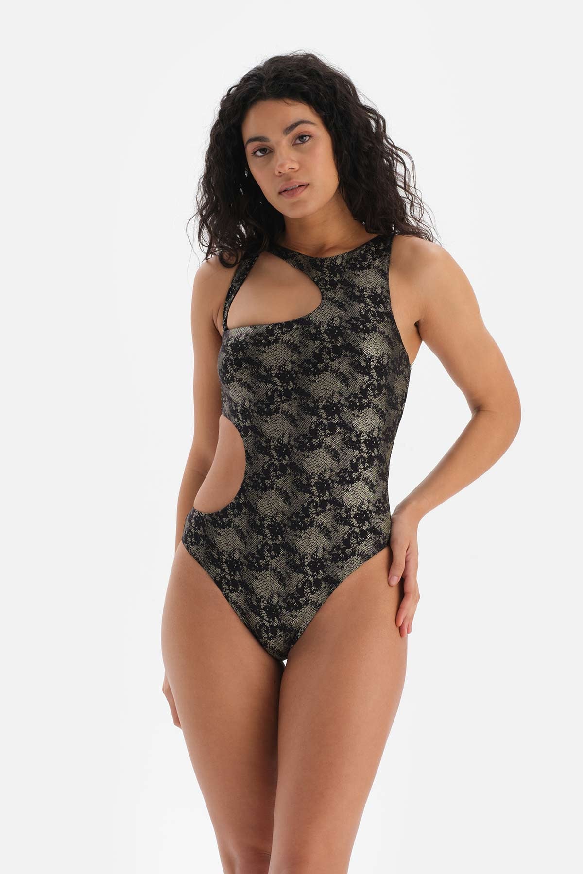 Siyah Halter Yaka Mayo