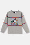 Grey Melange MICKEY MOUSE LICENSED CREW-NECK LONG SLEEVE PAJAMAS SUIT