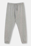 Grey Melange MICKEY MOUSE LICENSED CREW-NECK LONG SLEEVE PAJAMAS SUIT