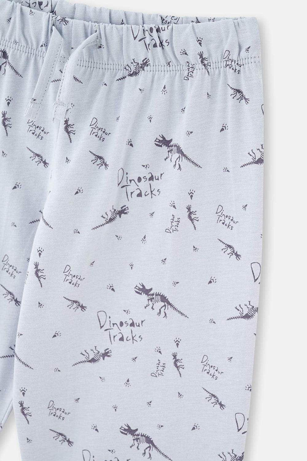 Blue DINOSAUR PRINTED LONG SLEEVE PAJAMA SUIT