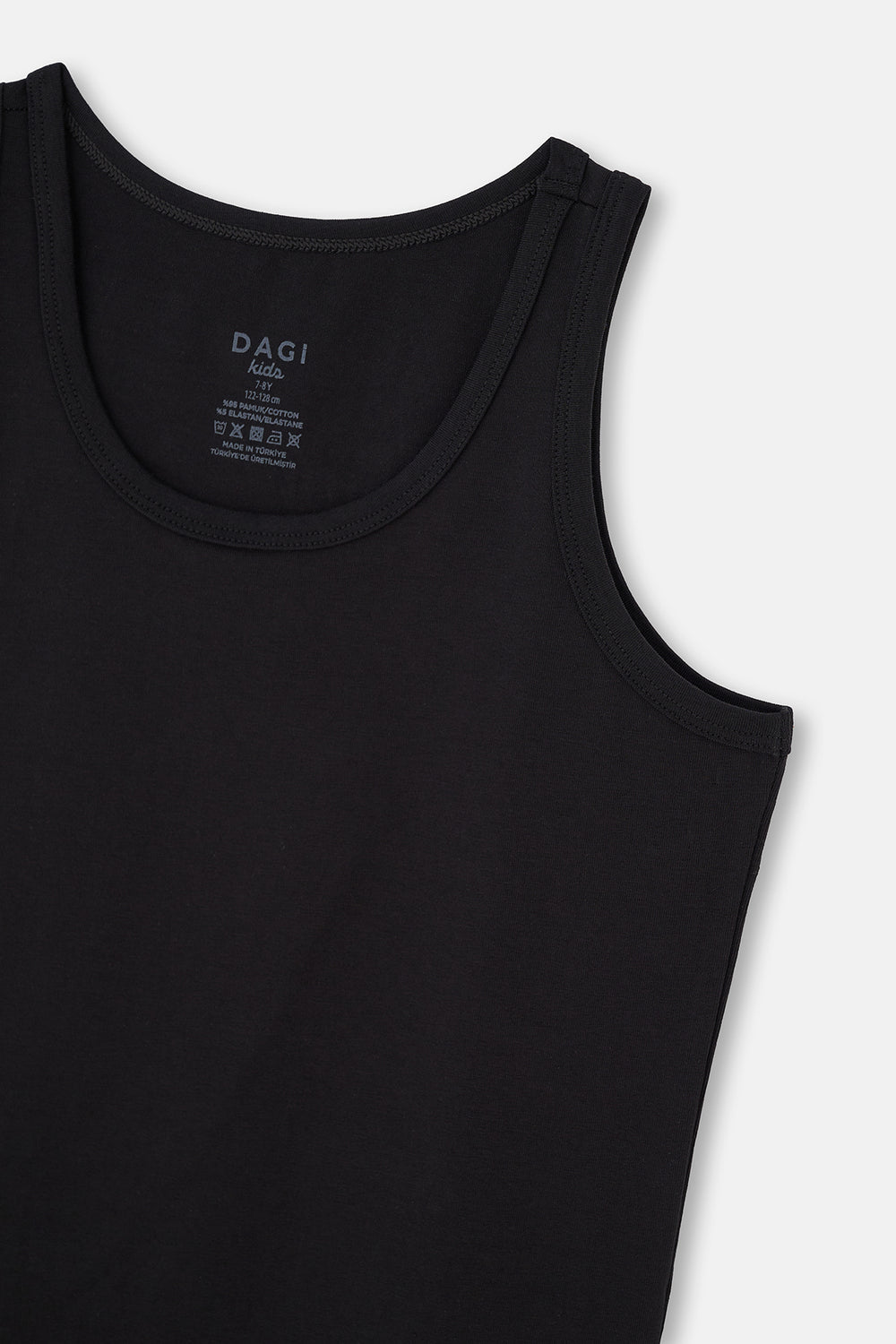 White-Black 2 PACK BOY COTTON ATHLETTE