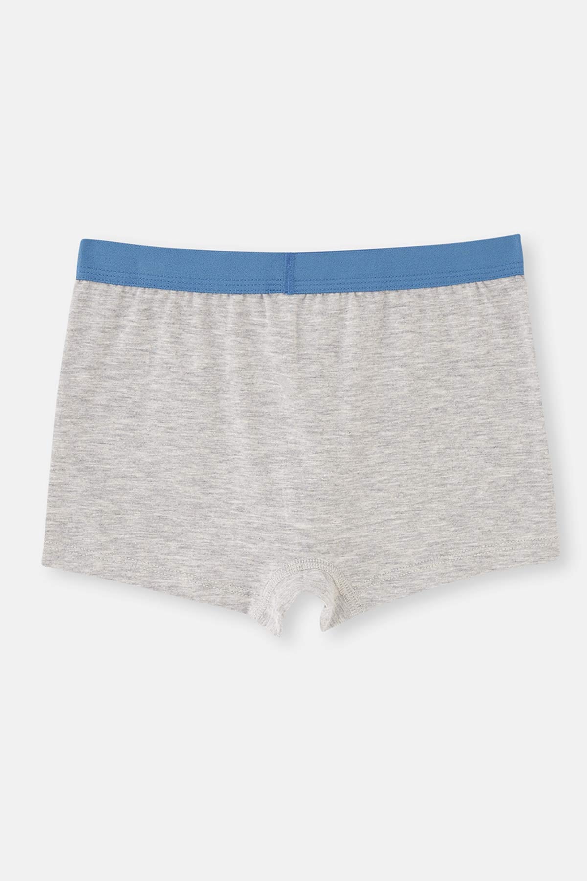 Blue-Grey Melange MEN COTTON BOXER 2PACK