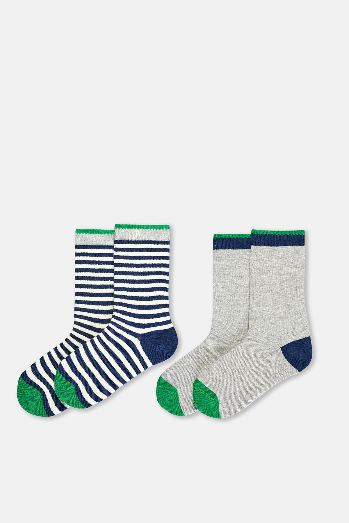 Grey Melange-Navy SOCKS