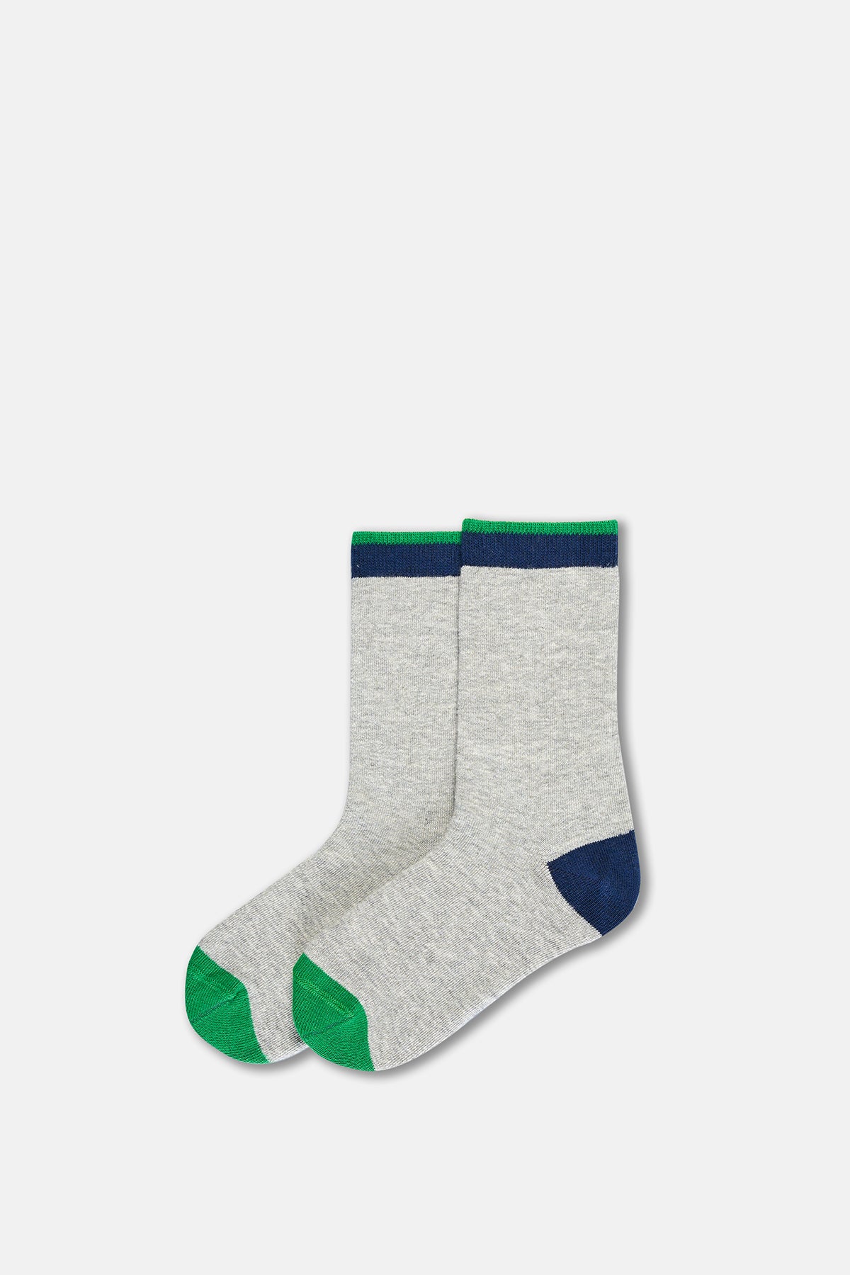 Grey Melange-Navy SOCKS