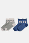 Grey Melange-Navy SOCKS