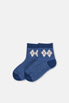Grey Melange-Navy SOCKS