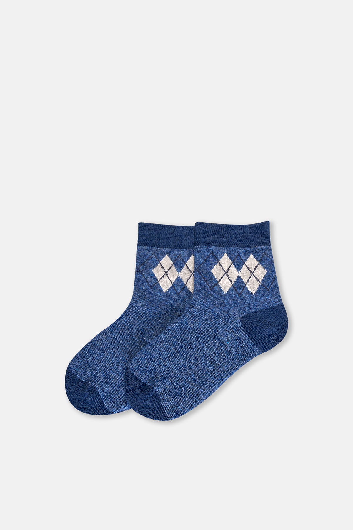Grey Melange-Navy SOCKS