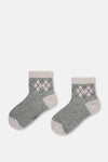 Grey Melange-Navy SOCKS