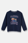 Navy BARBIE LICENSE PRINTED SWEATSHIRT