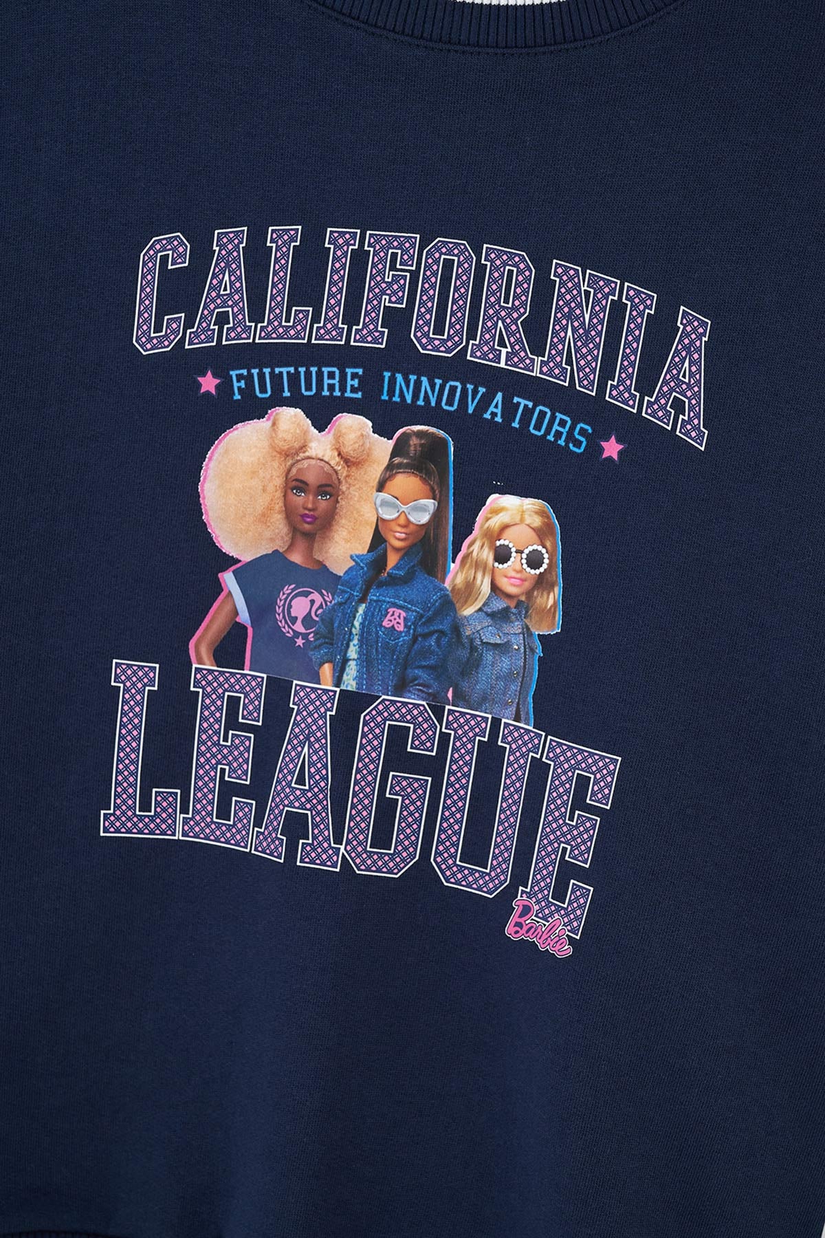 Lacivert Barbie Lisans Baskılı Sweatshirt