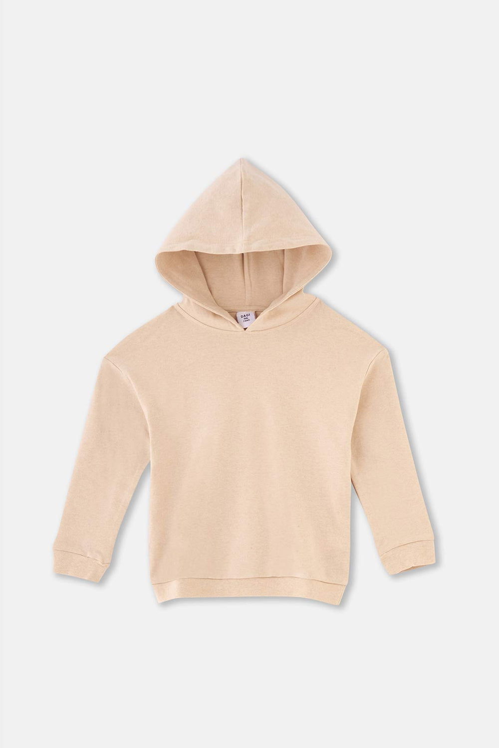 Beige Melange HOODED SWEATSHIRT