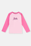 Pink BARBIE LICENSE PRINTED LONG SLEEVE KNITTED PAJAMAS SUIT