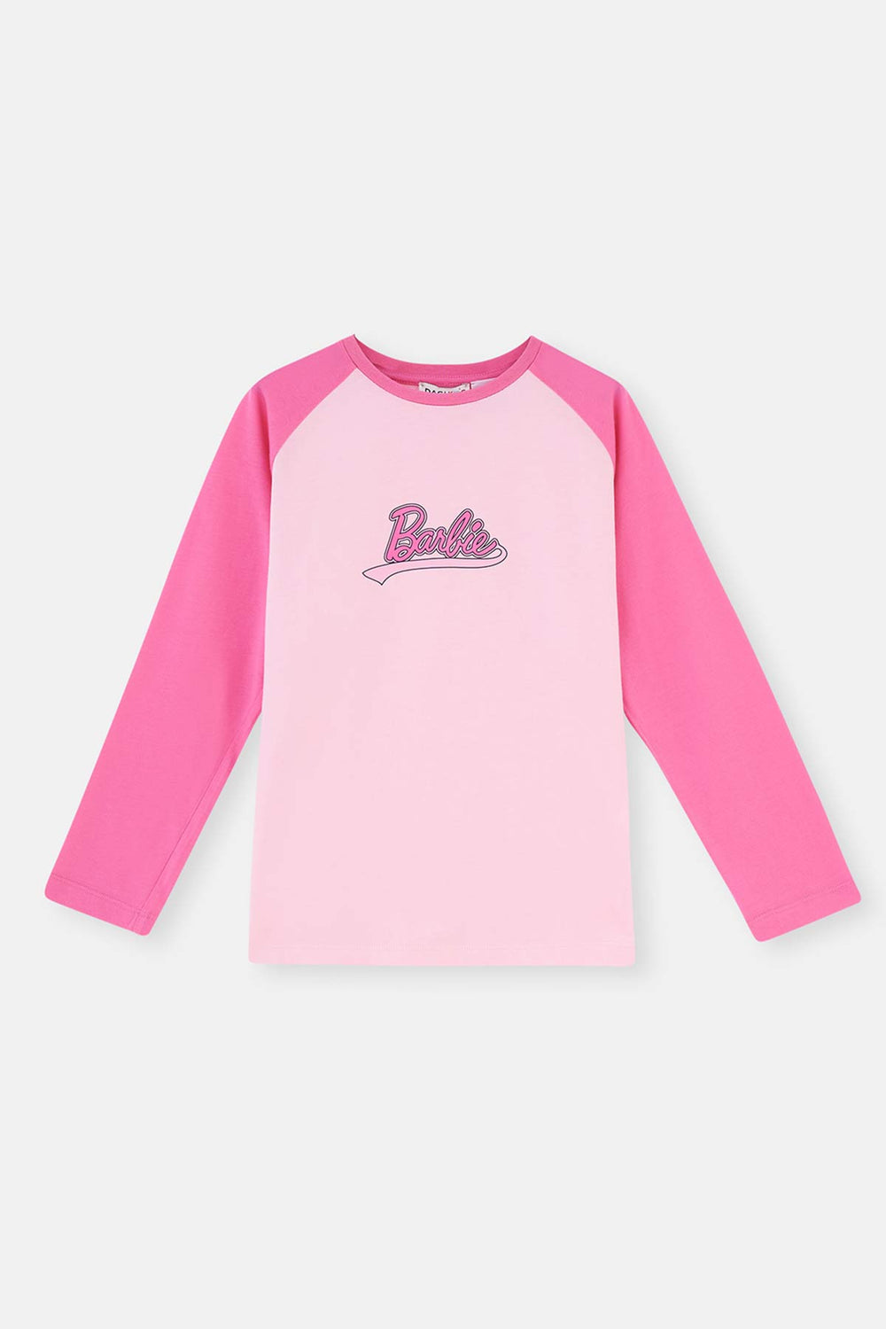 Pink BARBIE LICENSE PRINTED LONG SLEEVE KNITTED PAJAMAS SUIT