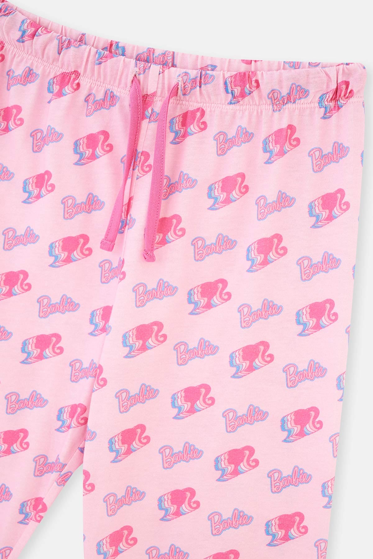 Pink BARBIE LICENSE PRINTED LONG SLEEVE KNITTED PAJAMAS SUIT