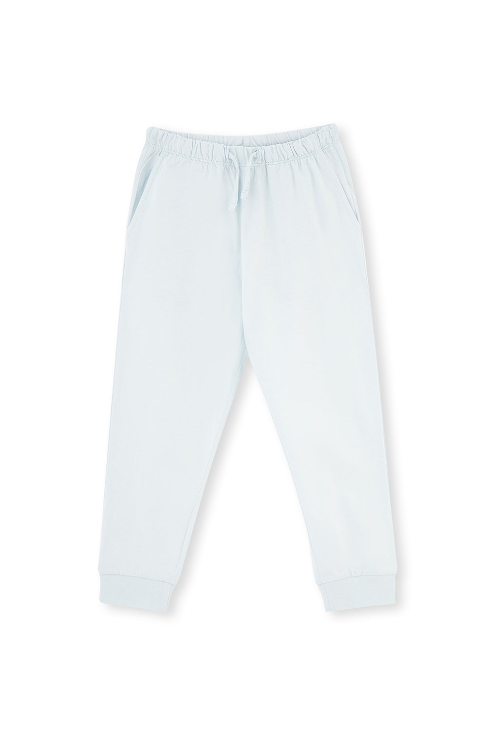 Light Blue PRINT DETAILED LONG SLEEVE CREW-NECK PAJAMAS SUIT