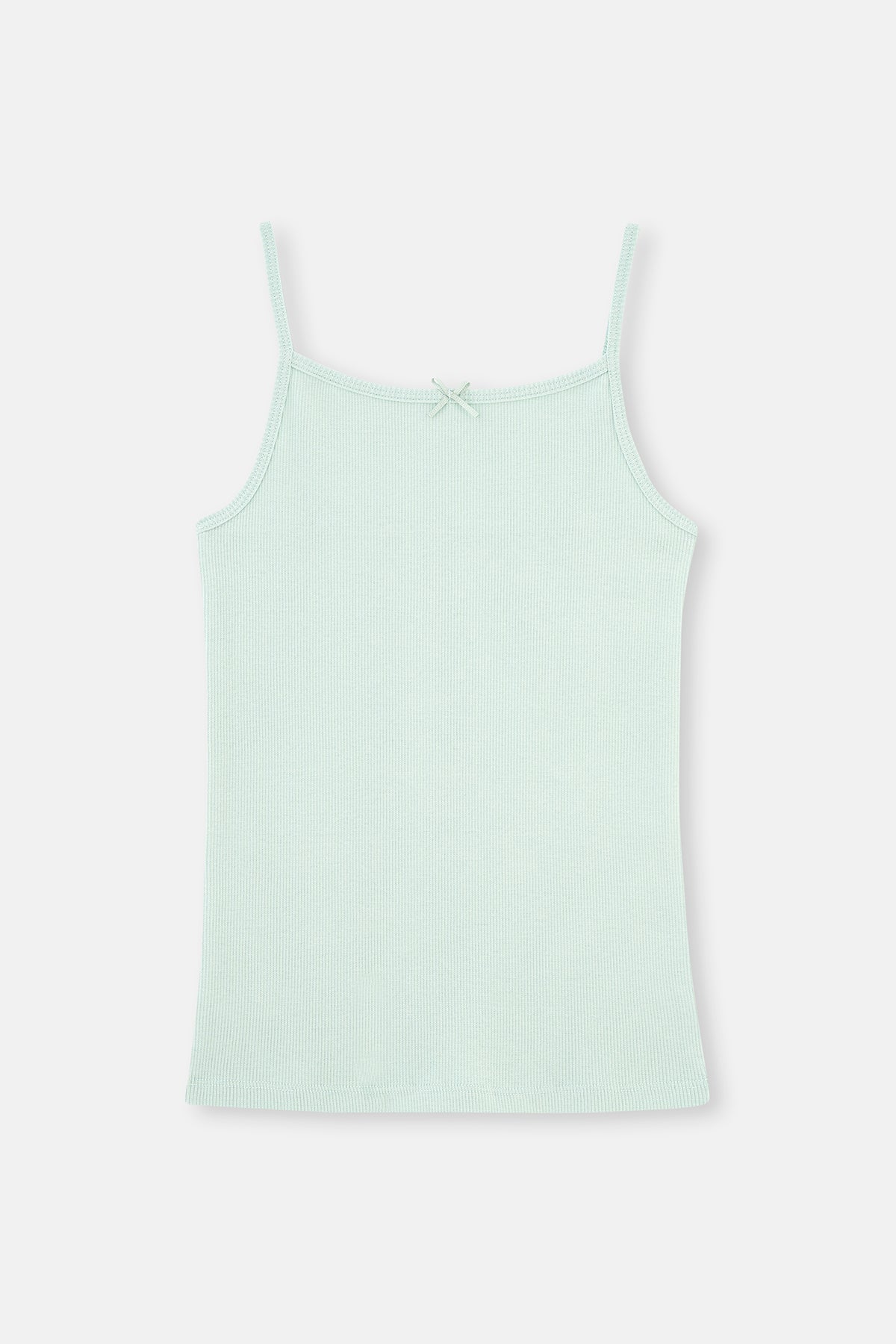 Green-Ecru 2-PACK GIRL COTTON RIB ATHLETTE