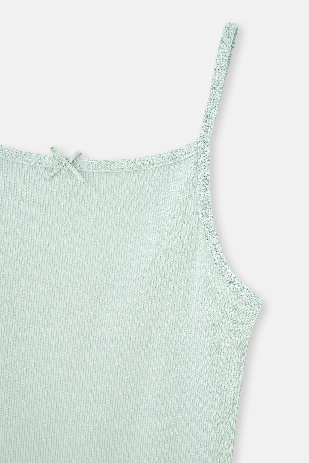 Green-Ecru 2-PACK GIRL COTTON RIB ATHLETTE