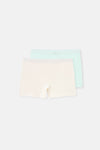 Multicolor 2'Li Kız Çocuk Boxer