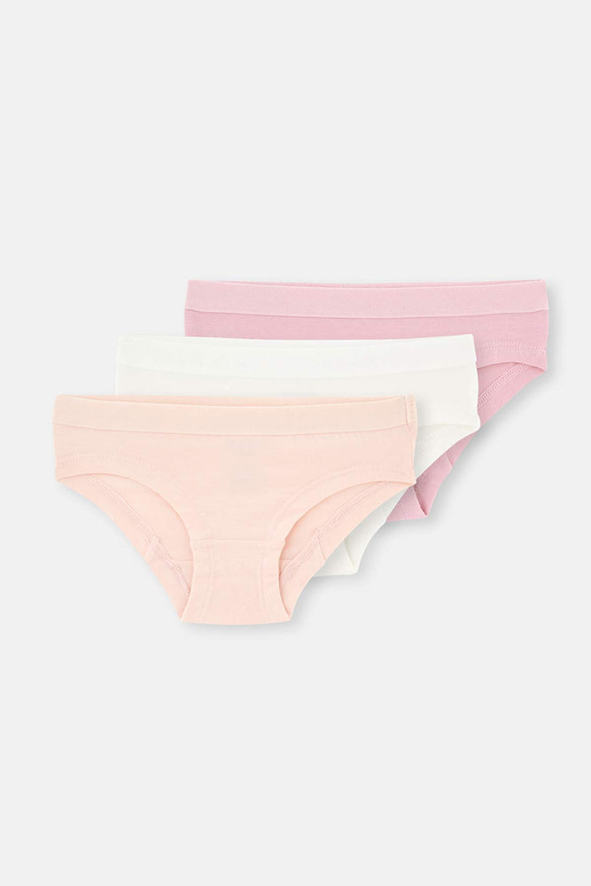 Multicolor 3'Lü Kız Çocuk Pamuklu Hıpster