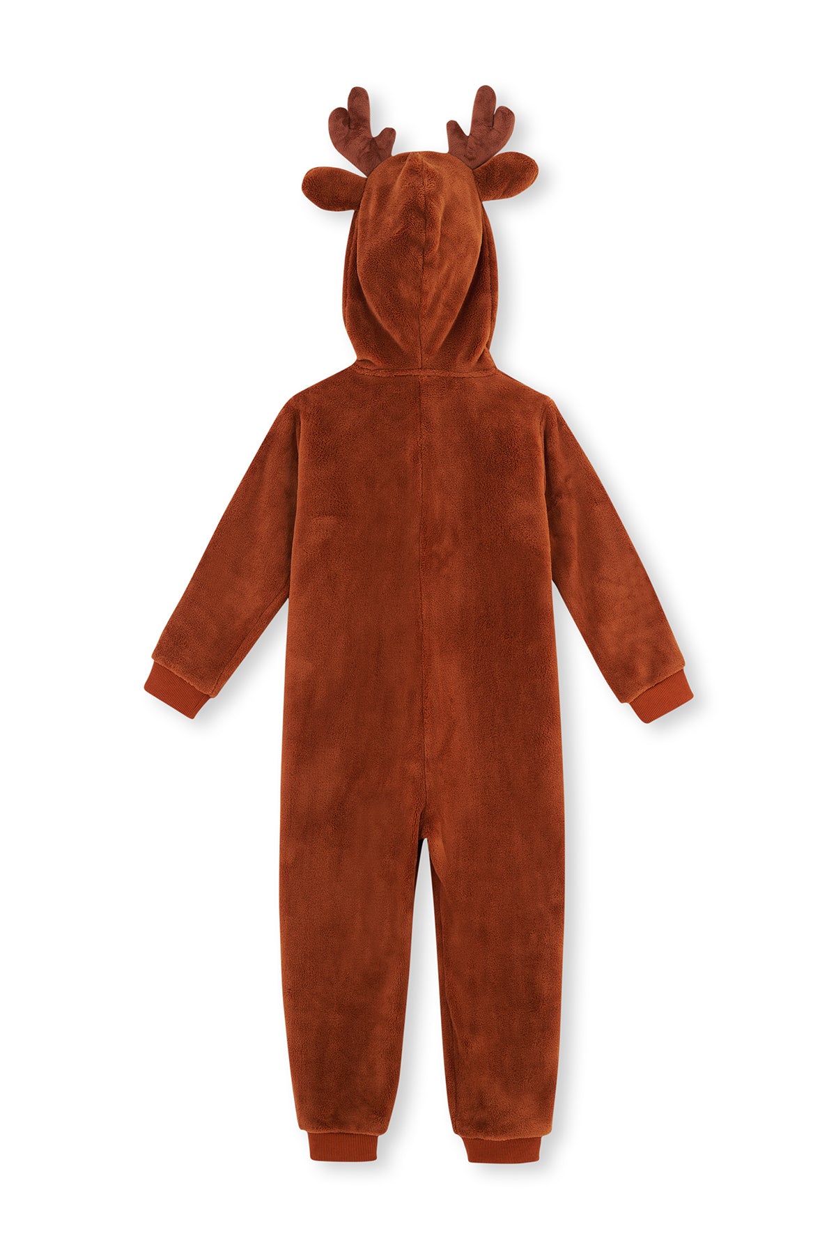 Light Brown UNISEX JUMPSUIT WITH DEER HAT