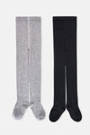 Grey Melange-Black SOCKS