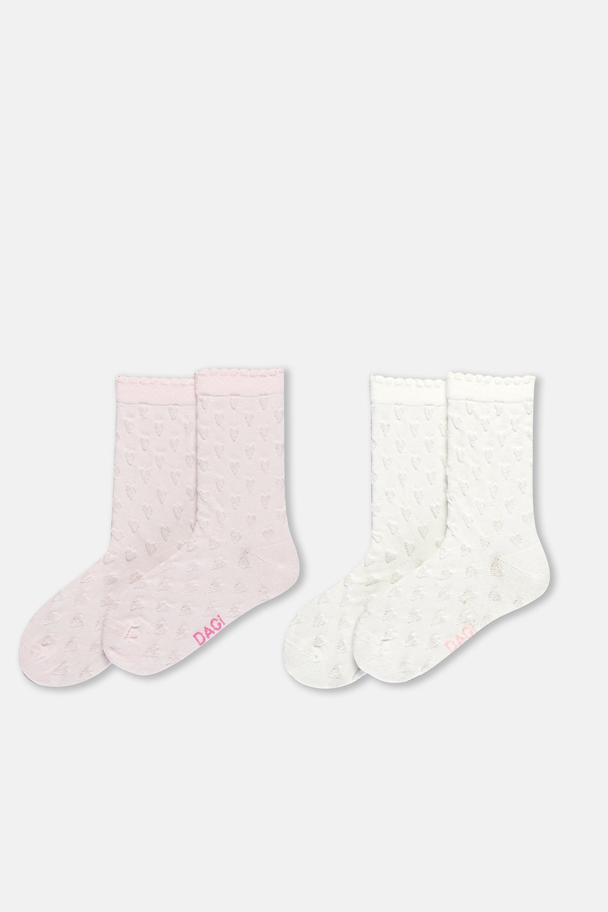 Ecru-Pink SOCKS