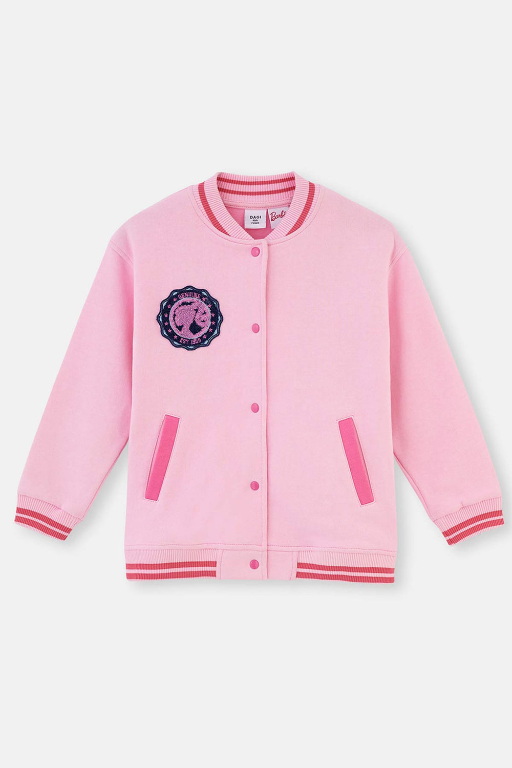 Pink BARBIE PRINTED BOMBER JACKET