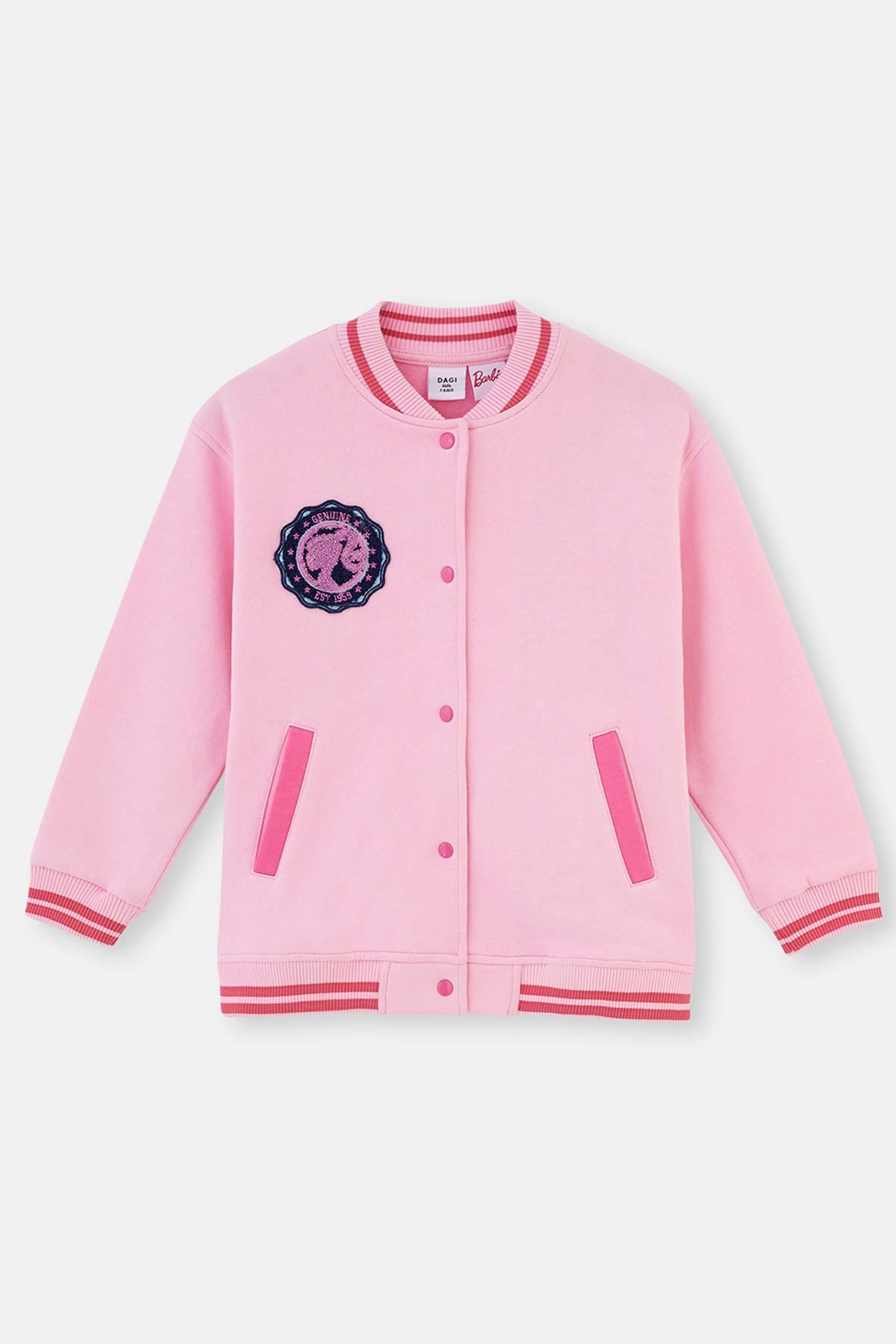 Pink BARBIE PRINTED BOMBER JACKET