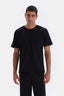 Black CREW-NECK SUPIMA COTTON SHORT SLEEVE T-SHIRT