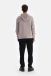 Grey HOODED LONG SLEEVE SWEATSHIRT