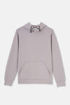 Grey HOODED LONG SLEEVE SWEATSHIRT