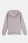 Grey HOODED LONG SLEEVE SWEATSHIRT