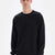 Black CREW-NECK LONG SLEEVE SWEATSHIRT