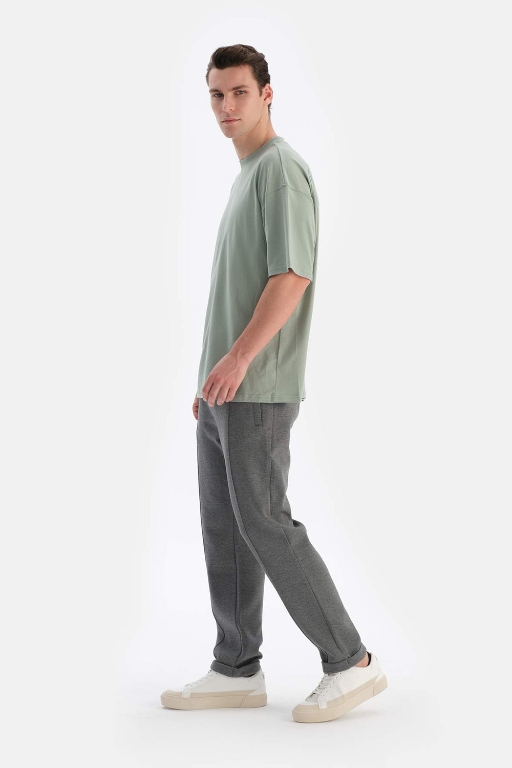 Yeşil Kısa Kollu Oversıze Tişört