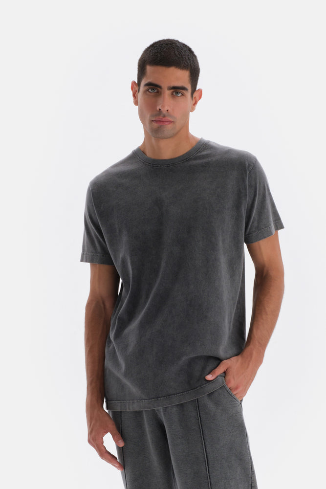 Smoke SHORT SLEEVE WASHED T-SHIRT
