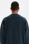Petrol Blue STITCH DETAILED SWEATSHIRT