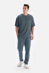 Indigo CREW-NECK OVERSIZE EVERFRESH T-SHIRT