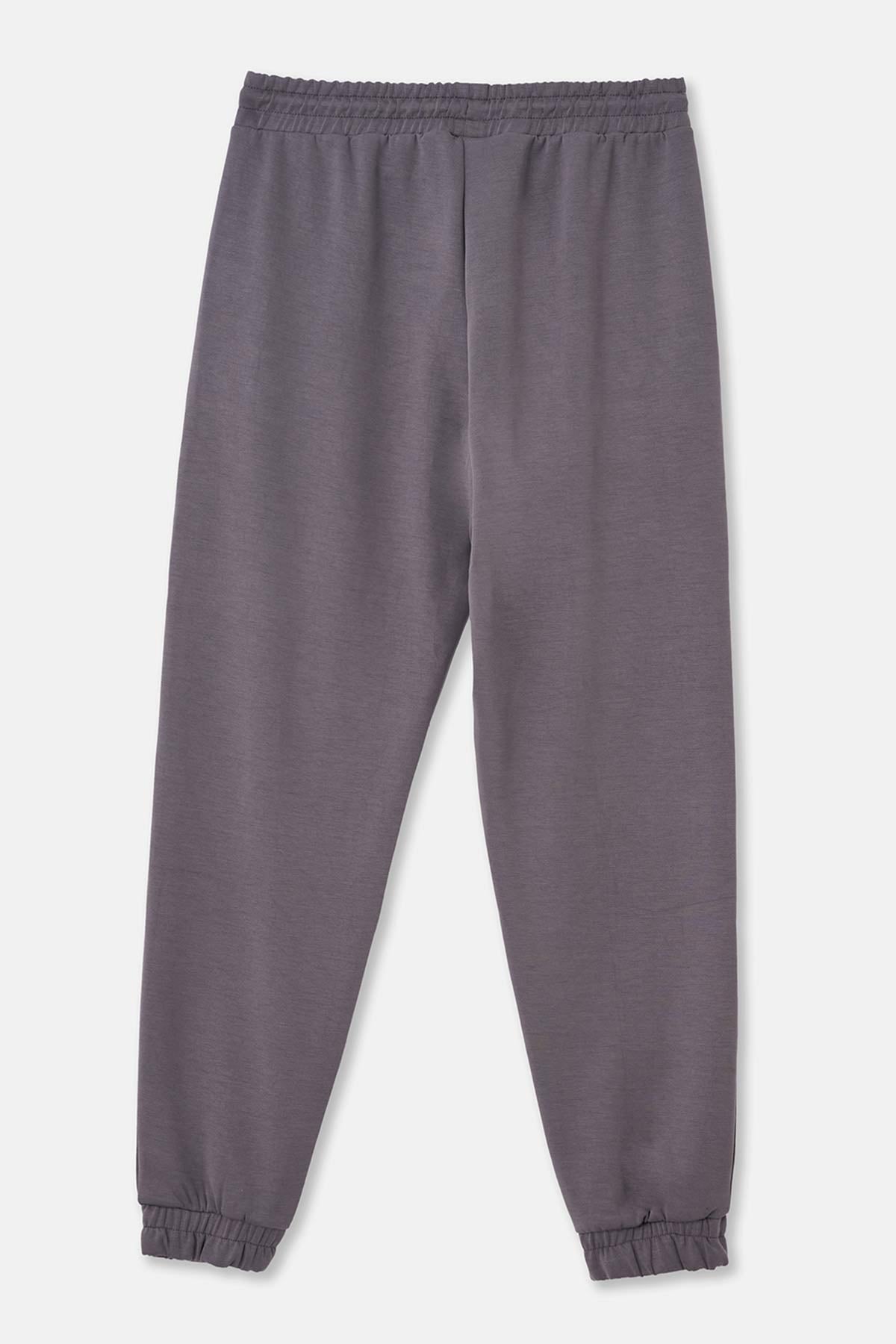 Füme Jogger Paça Eşofman Altı