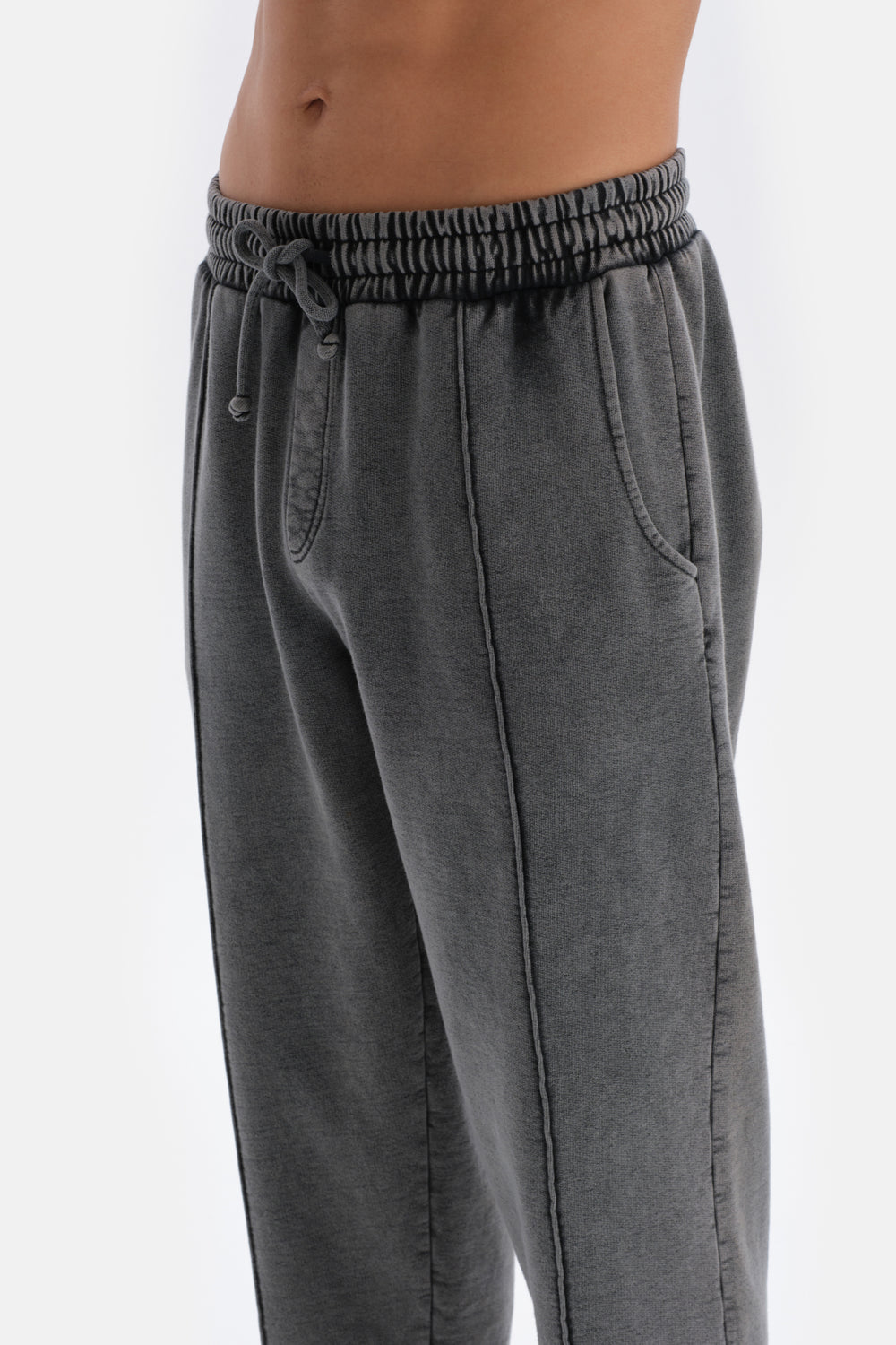 Smoke DOUBLE LEG RIBBED WASHED TRACKSUIT