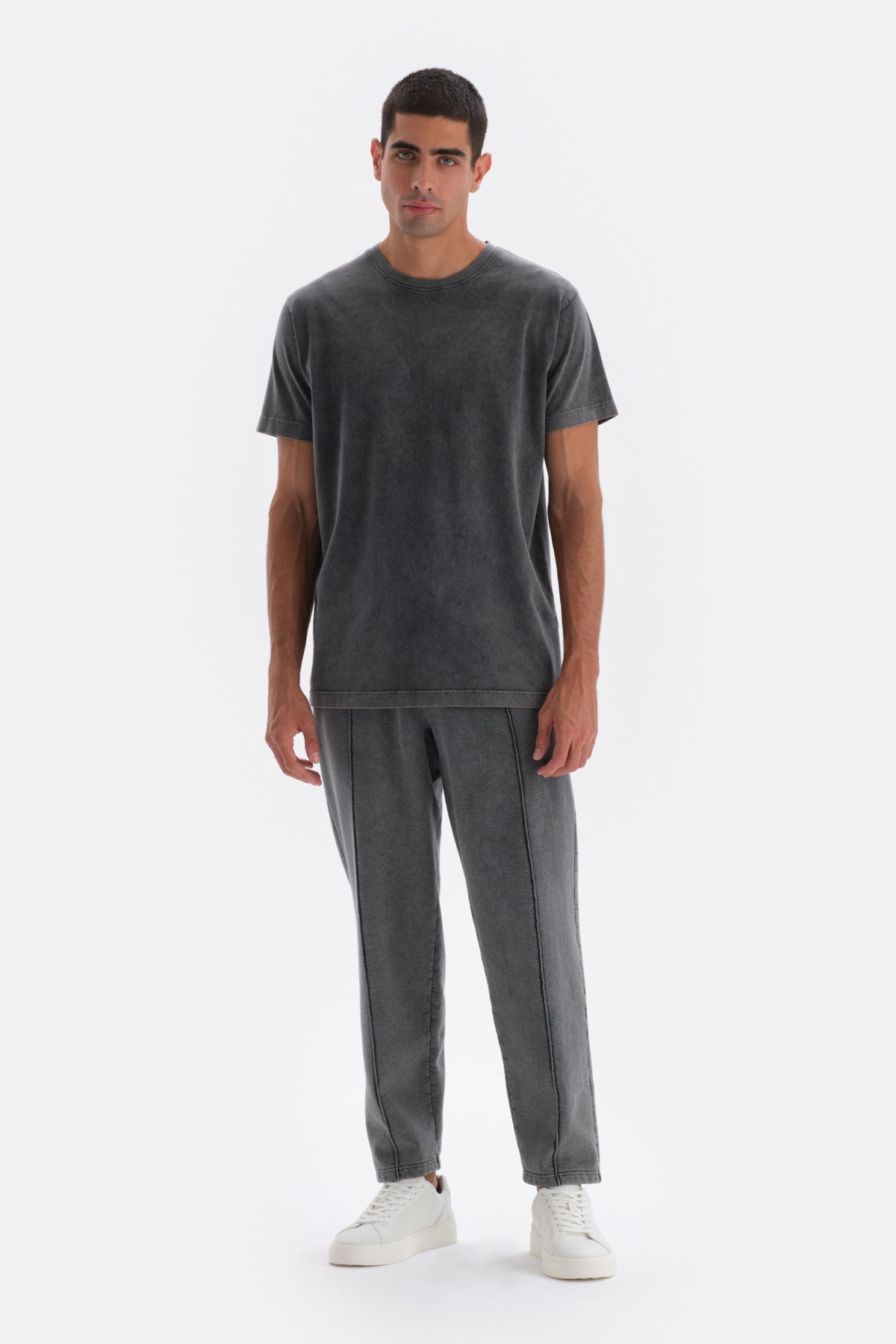 Smoke DOUBLE LEG RIBBED WASHED TRACKSUIT