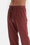 Ecru HALF-PLOT POCKET DETAILED KNITTED PAJAMAS SUIT
