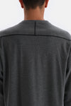 Smoke CREW-NECK LONG SLEEVE PRINT KNITTED PAJAMAS SUIT