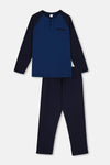 Indigo Yarım Patlı Reglan Kol Pijama Takımı