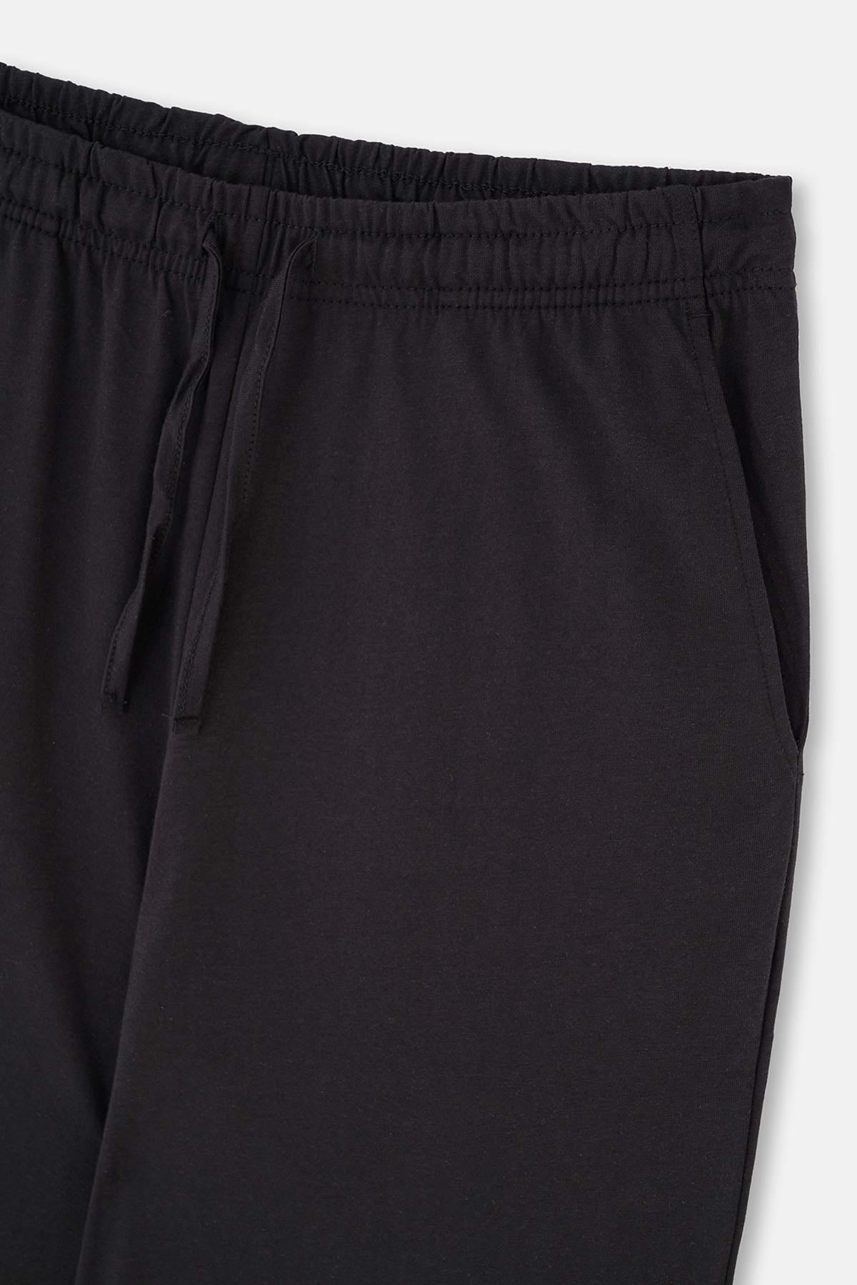 Gri Kısa Kollu Üçlü Groom Pijama Set