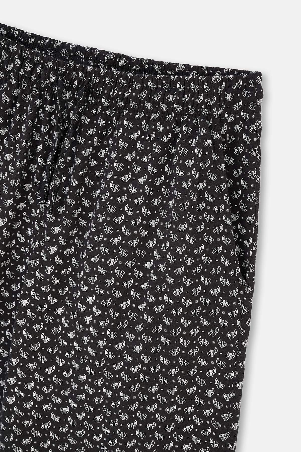 Gri Kısa Kollu Üçlü Groom Pijama Set