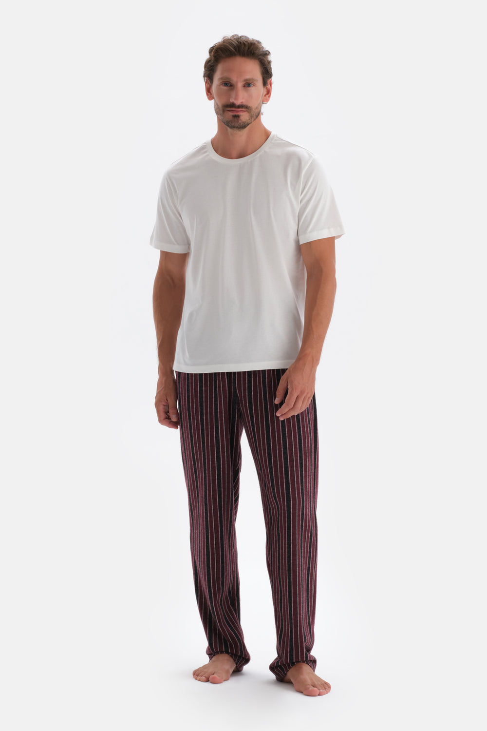 Bordeaux LINED JACQUARD KNITTED SINGLE BOTTOM