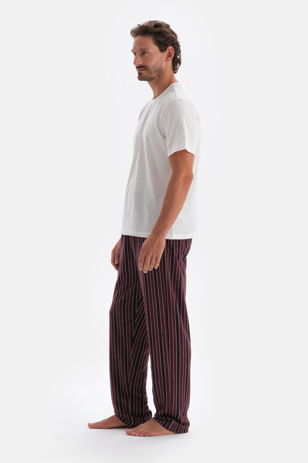 Bordeaux LINED JACQUARD KNITTED SINGLE BOTTOM